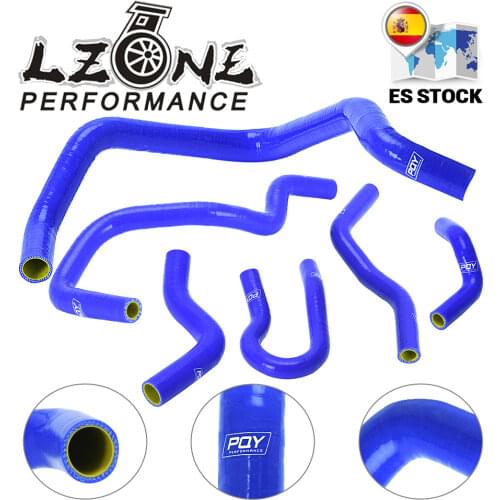 LZONE - Silicone Radiator Hose Kit for CIVIC SOHC D15 D16 EG EK 92-00 6pcs With PQY logo JR-LX1303C-QY