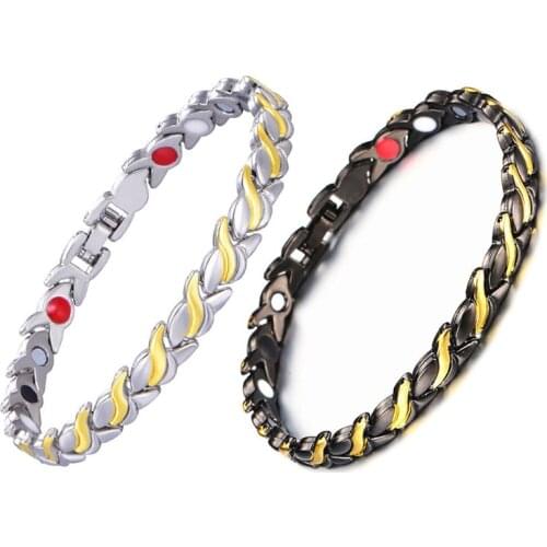 New Arrival Healthy Magnetic Slimming Bracelet for Women Power Germanium Magnets Bracelets Bangles for Women Men
