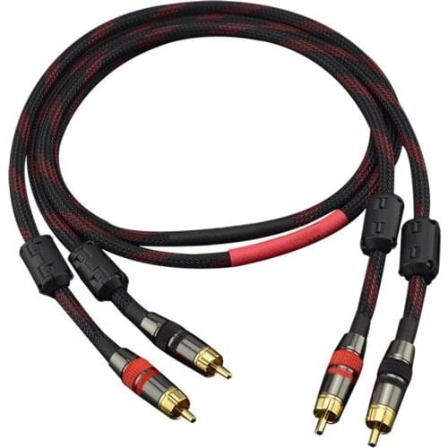 MLLSE HiFi Copper Stereo 2RCA to 2RCA Male Cables 2-Channel Signal Coaxial Digital Audio Cable Amplifier Cord CE0341-CE0349