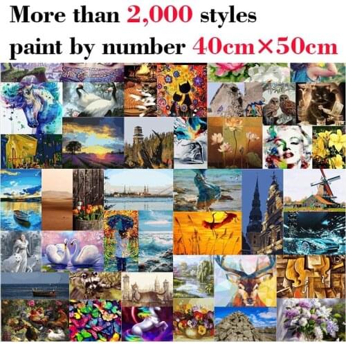 Mileelife Paintting By Numbers for Kids Adults DIY Beginner Oil Painting Kit Home Decoration