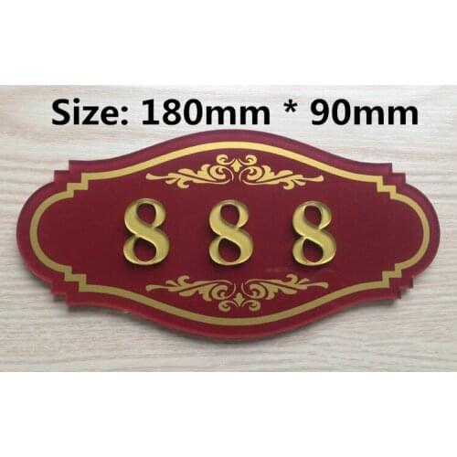 3 Digits house number card Villa apartment numb apartment door numbers room numberer