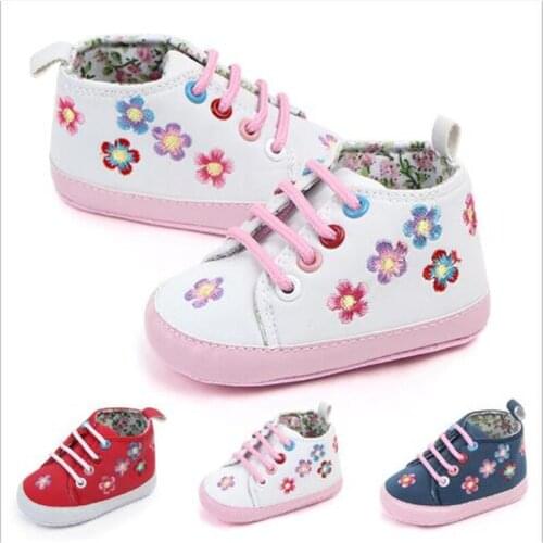 Lovely Flower Baby Shoes Infants Soft Sole Shoes Girls Casual Shoes