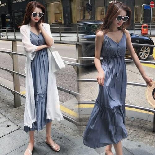 Maternity Clothes autumn Maternity 2 Pcs Clothing Set Loose Stylish Dress for Pregnant Women Pregnancy Clothes Dress Set