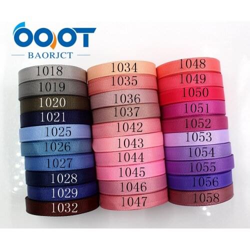 OOOT BAORJCT 181010-L10mm-3,10mm 10yards Solid Color Ribbons Thermal transfer Printed grosgrain,DIY Clothing handmade materials