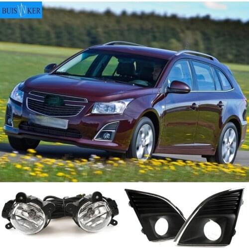 For Chevrolet cruze led fog light 2013-2015 Fog Lamps DRL headlights foglights covers frame grille wiring harness kit