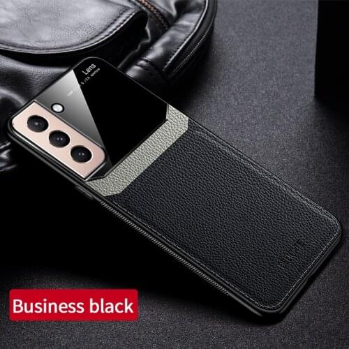 Shockproof Thin Anti-scratch Leather Case for Samsung Galaxy M32 M31 A22 4G A32 A52 A72 A71 S21 FE S20 Note 20 Ultra Shell