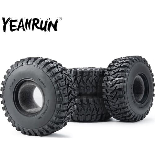 1/4Pcs 2.2'' Rubber Tyre Wear-resisting Wheel Tires for Axial Wraith 90018 RR10 1/10 RC Rock Crawler Car