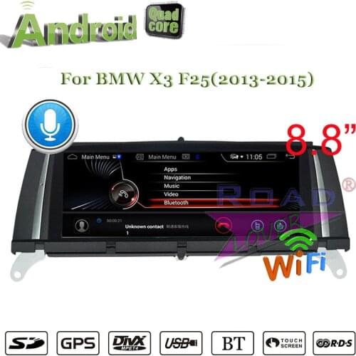 Roadlover 2G+32GB Android 7.1 Car PC GPS Navigation Radio For BMW X3 F25(2013-2015) Stereo Quad Core Player 2Din Magnitol NO DVD