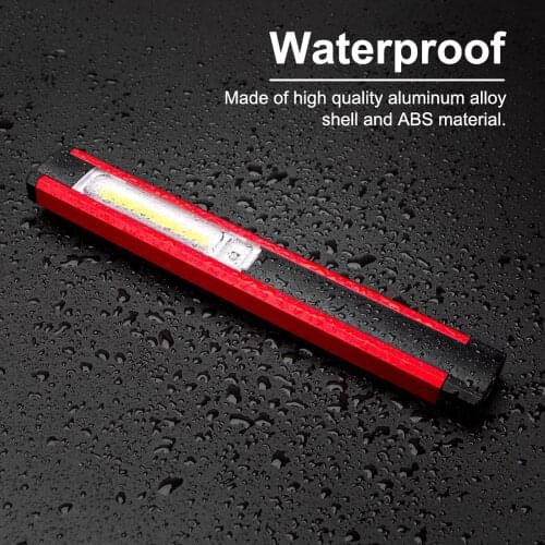SANYI 5 Modes Working Light Waterproof COB LED Flashlight Torch Built-in Charging Battery Magnetic Lantern for Camping/Climbing