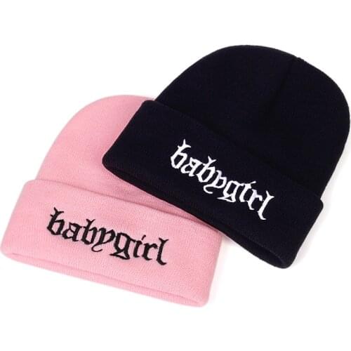 New Men Women Knitted Hat Fashion letter Pattern Embroidery Ski Warm Winter Beanie Skullies Caps hip hip Casual beanies hats