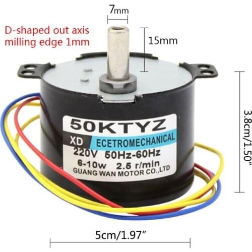 Y5GD 50KTYZ Permanent Magnet Synchronous Motor AC220V 2.5-50R/Min Low Speed Reducer Motors with Controllable Positive Negative