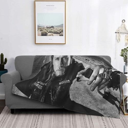 Son Of Anarchy 2028 Blanket Bedspread Bed Plaid Living Room Carpet Cover Hoodies Women