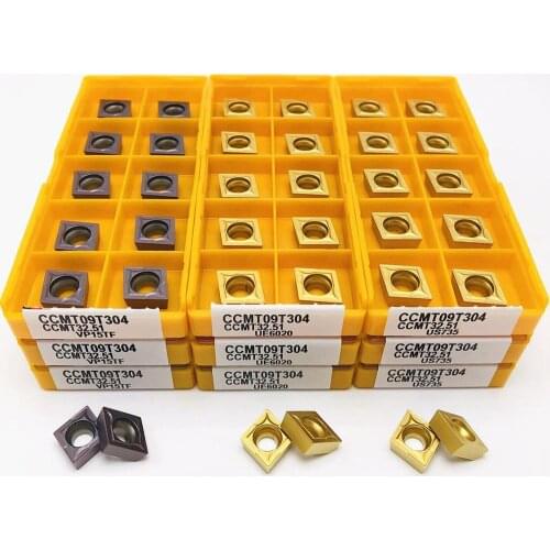 Carbide insert CCMT09T304 CCMT09T308 VP15TF UE6020 US735 Metal turning tool end milling cutter CCMT 09T308 CNC tool