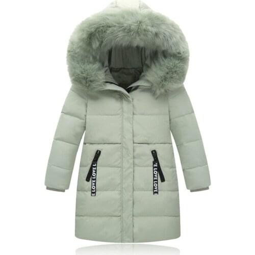 Outerwear & Coats Girls Clothing Hooded Girls Boys Coats Pakas Winter Warm Girls Down Coats Long Styls for Girls