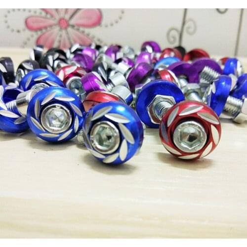 Electrombile carving screw Motorcycle license plates modified parts Motorcycle accessories 6mm in diameter