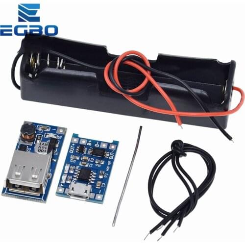 5V 1A Micro USB 18650 Lithium Battery Charging Board Charger Module+Protection Dual Functions TP4056