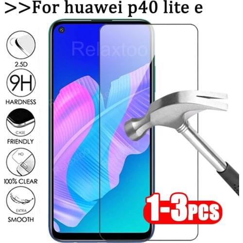 1-3Pcs Screen Protector on For Huawei P40 Lite E Full Transparent Protective Glass For Huawei P10 P30 Lite P40 Lite E Glass