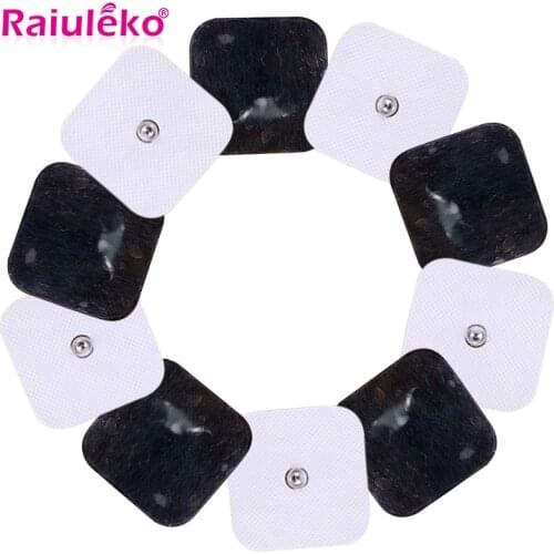 10/20Pcs EMS Tens Muscle Stimulator Electrodes Patch Adhesive Electrodes Acupuncture Digital Therapy Reusable Massage Gel Pad