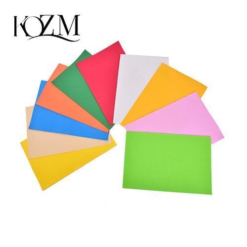 10pcs/lot Lowest Price 10 color A4 Thick Multicolor Sponge Foam Paper Fold scrapbooking Paper Craft DIY