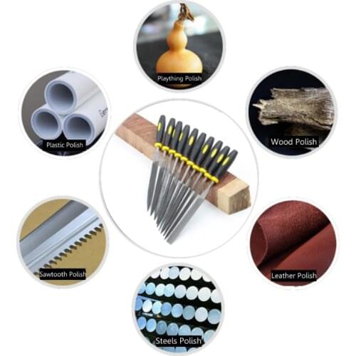 2020 New 10 Pcs Needle File Set For Jeweler Wood Carving Craft Metal Glass Stone 3 Sizes
