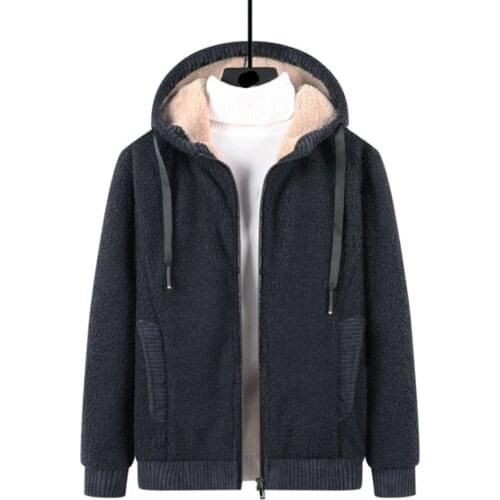 2020 New Winter Mens Jacket Casual Thick Velvet Fleece Warm Sweatshirts Man Outwear Slim Fit Hooded Coats Plus Size 8XL 7XL