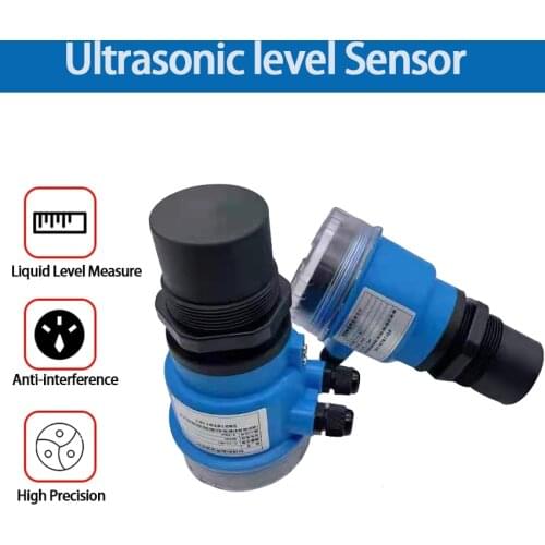 Wireless Ultrasonic Water Level Sensor Water Tank Level Indicator Warning Relay Out 4-20mA RS485 Water Depth Gauge