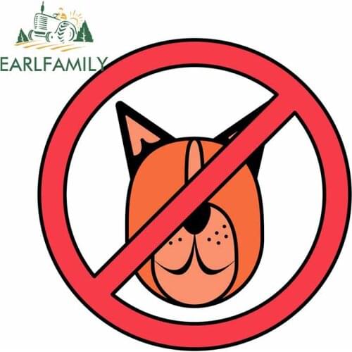 EARLFAMILY 13cm x 12.9cm For Dog Signal Bumper Car Stickers Fine Decal Car Door Protector Vinyl Material Suitable for VAN RV
