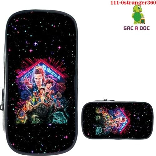 3D Stranger Things Pencil Box Holder Boys GirlsSchool Case Children Kids Cartoon Storage Pen Bag Women Cosmetic Cases Stationery