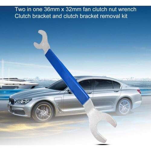 Fan Clutch Nut Wrench Labor-saving High Hardness 2-in-1 Steel Fan Clutch Holder Kit for BMW Car Repair tools