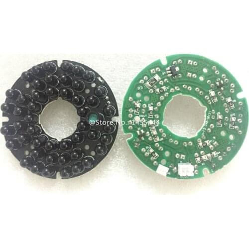Lihmsek 940nm Invisible light no red exposure LED board 48pcs IR LEDs 90 degree light board for IR Infrared Illuminator Camera