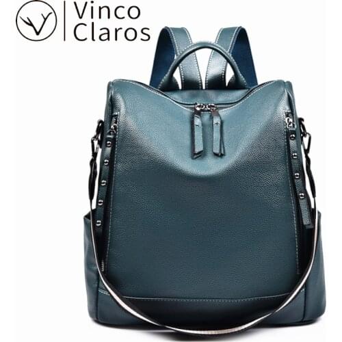 Fashion 2020 Womens Backpack for Teenager Leather Backpacks for women School Backpack Women travel Luxury Backpack for School