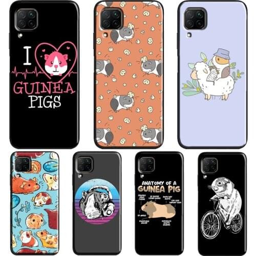 Cartoon Guinea Pig Case For Huawei P20 Lite P40 P30 Pro Nova 5T P Smart Z 2019 2021 Honor 10 Lite 9X 8X Cover