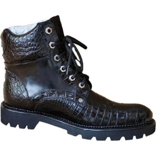 Tianxin men boots crocodile leather men shoes male boots