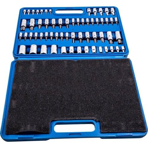 For Master Torx Socket Tamper Proof Security Bits Plus External Star Tool Set 60 pcs