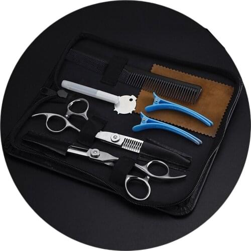 Adjustable Screws 2 Salon Hairdressing Scissors Set Hair Barber Shears WIth Leather Case
