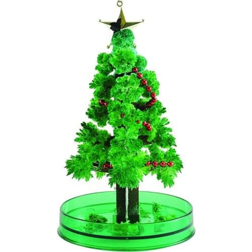 Auto Growing Magic Grow Christmas Tree 14cm Kids Party Favor Birthday Toy Educational Game Home Craft School Science Summer Fun