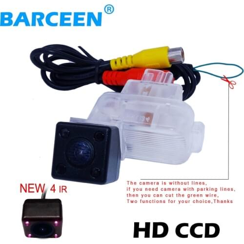 Origianl car rear reversing camera bring 4 ir lights auto wire glass lens material adapt for Mazda 6/M 6 2014