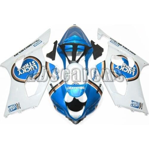 Full Fairings for Suzuki GSXR1000 K3 2003 2004 GSXR 1000 K3 03 04 Injection ABS Plastic Cowlings Blue White Bodywork Panels Kits
