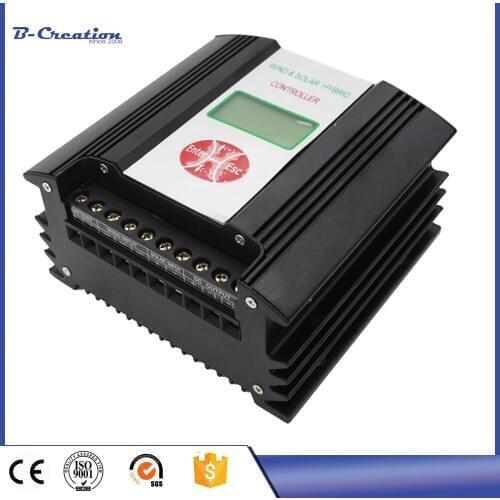 PWM wind solar hybrid controller 400w with LCD display, 12V/24V auto distinguish battery controller 600w max for streep lamp