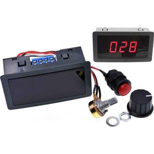 DC 6V-30V 12V 24V MAX 8A 16kHz Adjustable PWM Motor Speed Controller Digtal Display DC motor Control CV Governor Switch