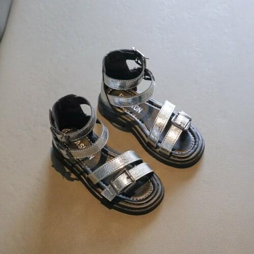 Children Sandals Shoes Girls Gladiator Summer Breathable Princess Kid Party Fashion Beach Flat Toddler Baby