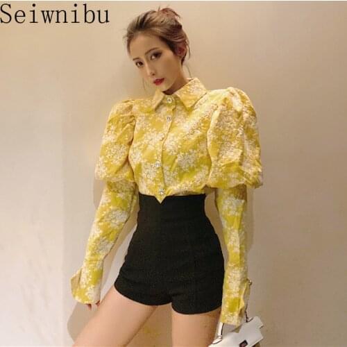 Seiwnibu Women's Shirts With Embroidery