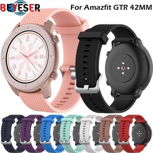 Silicone Wrist Strap for Xiaomi Huami Amazfit GTR 42MM GTS Bracelet Accessories on My Xiomi Mi Smart Watch Band Leather Straps