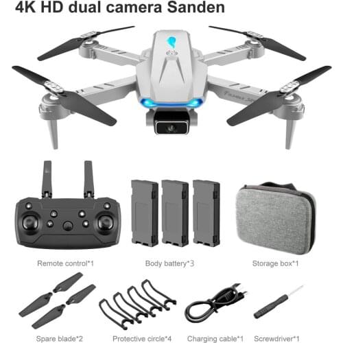 YLR/C S89 Folding Four Axis Aircraft Remote Control Aerial UAV Fixed Height Function Trajectory Flight One Button Take-off