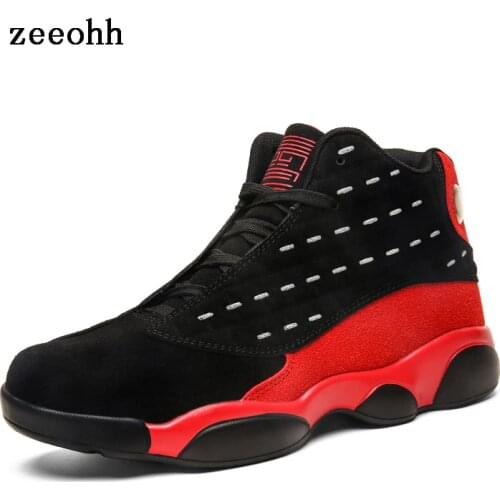 Zeeohh Basketball Shoes Men High-top Buffering Basketball Sneakers Men Air Cushioning Sneakers Breathable Sport Shoes Unisex