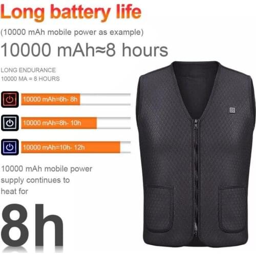 USB Electric Softshell Heated Vest Winter Coats with Cap Electric Heating Jacket Adult Outdoor Sports Camping Hiking Warm Coat