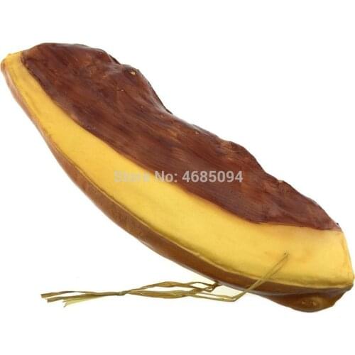 Gresorth 1pc Artificial Bacon Decoration Lifelike Simulation Preserved Meat Fake Food Home Kitchen Food Toy