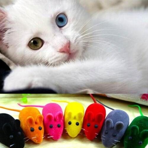 1Pc New Wholesale Funny Cat Toy Hot Sale Little Mouse Realistic Sound Toys For Cat For Dog Pet Kitten Pet Playing (Random Color)