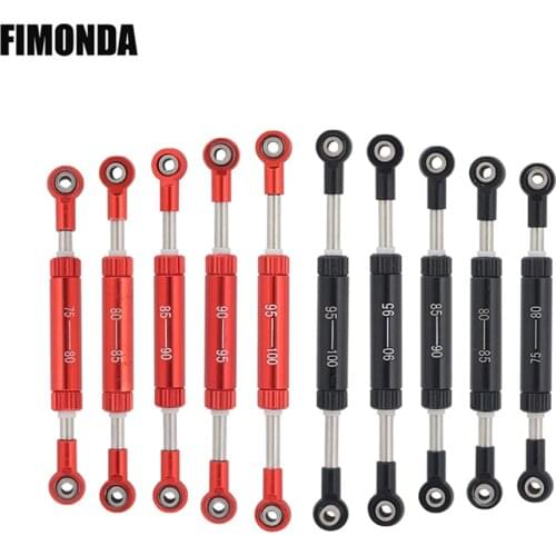 1 Pcs Adjustable Steering Link Rod Panhard Bar Servo Linkage 75-100mm for 1/10 RC Crawler Axial SCX10 RR10 RBX10 TRX4 HSP 94111