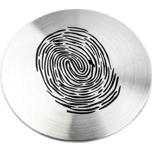 4 pcs 56mm Fingerprint Style Aluminum Wheel Hub Cap Stickers Badge Wheel Center Cap Sticker Car Styling